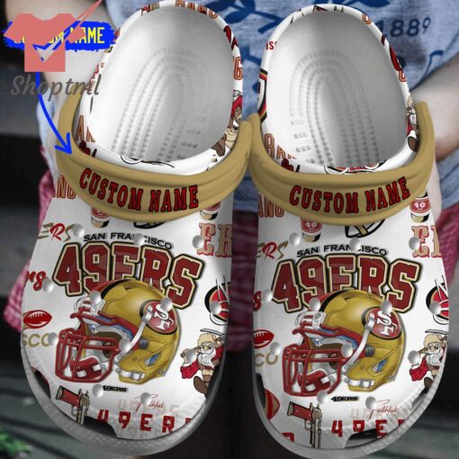 San Francisco 49ers 2024 custom name crocs clogs