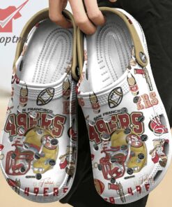 san francisco 49ers 2024 custom name crocs clogs 3 spNAS