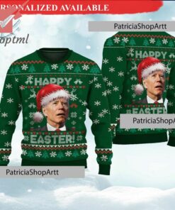 Santa Joe Biden Happy Easter Ugly Christmas Sweater