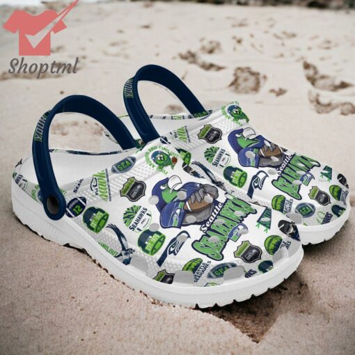 Seattle Seahawks 2024 Custom Name Crocs Clogs