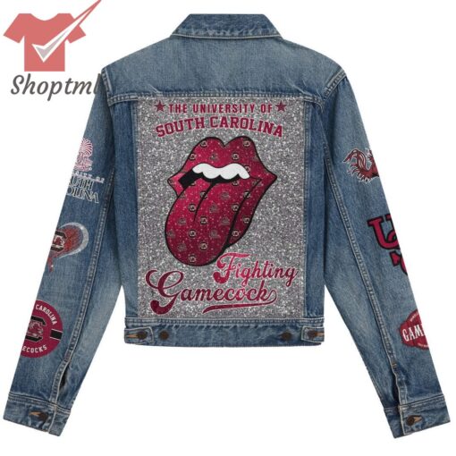 South Carolina Gamecocks Fighting Gamecock Hooded Denim Jacket