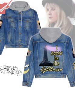 Stevie Nicks wanna be the lighthouse Hooded Denim Jacket