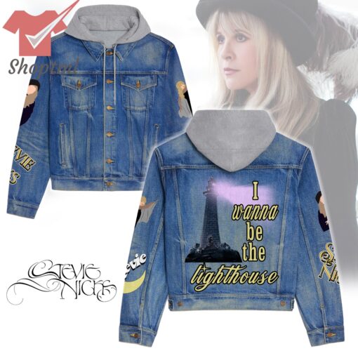 Stevie Nicks wanna be the lighthouse Hooded Denim Jacket