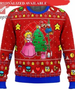 Super Mario Princess Peach Ugly Christmas Sweater