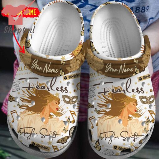 Taylor Swift Fearless Custom Name Crocs Clogs