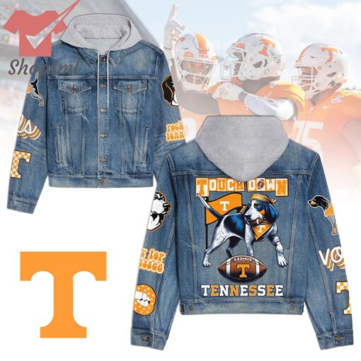 Tennessee Volunteers Touch Down Hooded Denim Jacket