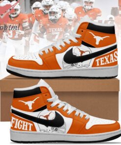 Texas Longhorns Texas Fight Air Jordan High Top Shoes