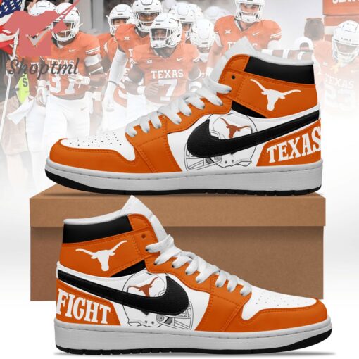 Texas Longhorns Texas Fight Air Jordan High Top Shoes