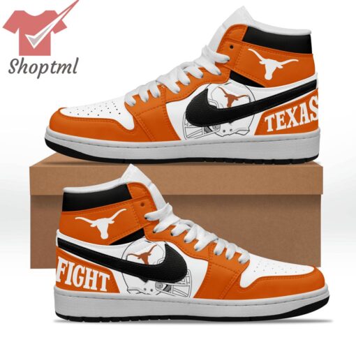 Texas Longhorns Texas Fight Air Jordan High Top Shoes