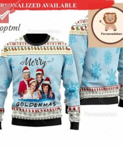 The Golden Girl Merry Goldenmas Ugly Christmas Sweater