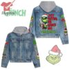 The Grinch Is My Inner Grump Hooded Denim Jacket