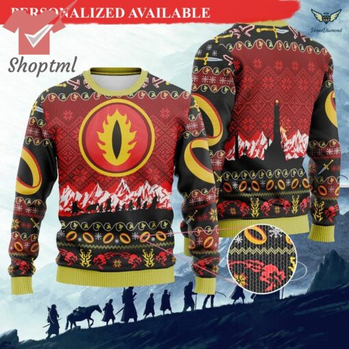 The Lord of the Rings Eye Of Sauron Ugly Christmas Sweater