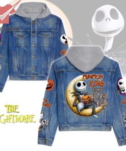 The Nightmare Before Christmas Pumpkin King Hooded Denim Jacket