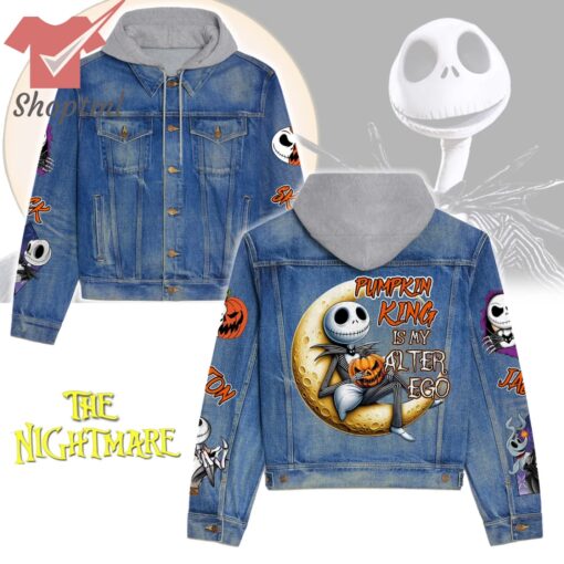 The Nightmare Before Christmas Pumpkin King Hooded Denim Jacket