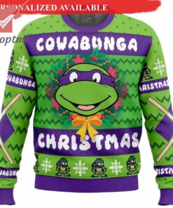 TMNT Cowabunga Donatello Ugly Christmas Sweater