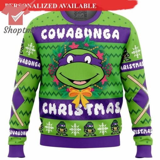 TMNT Cowabunga Donatello Ugly Christmas Sweater