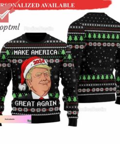 Trump 2024 Make America Great Again Ugly Christmas Sweater