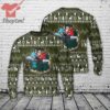 Concrete Mixer Tropical Ugly Christmas Sweater