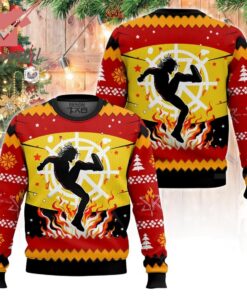 WWE Burn It Down Seth Rollins Ugly Christmas Sweater