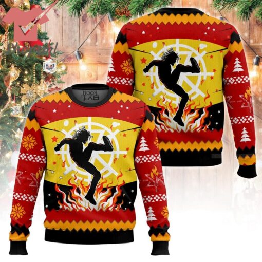 WWE Burn It Down Seth Rollins Ugly Christmas Sweater