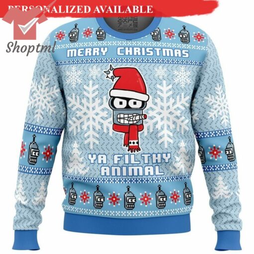 Ya Filthy Animal Futuramas Ugly Christmas Sweater