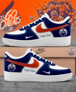 NHL Edmonton Oilers custom name air force 1 sneaker