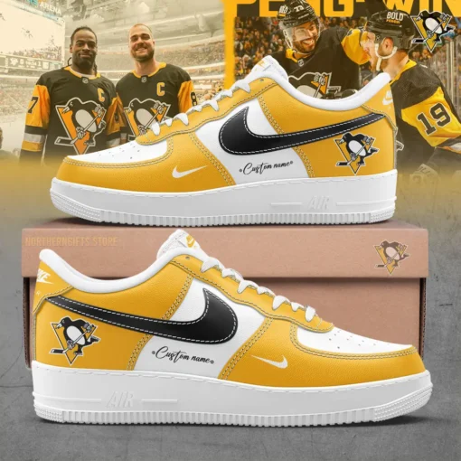 NHL Pittsburgh Penguins custom name air force 1 sneaker