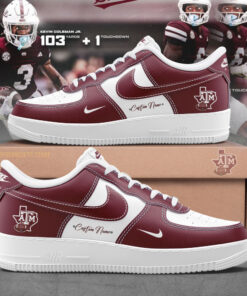 NCAA Texas A&M custom name air force 1 sneaker