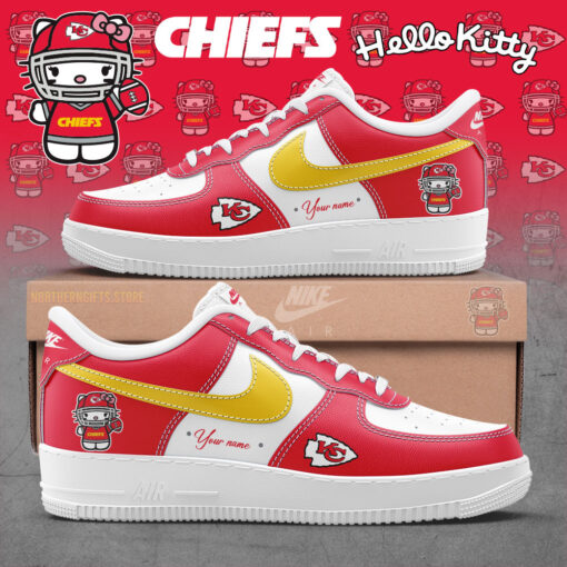 Kansas City Chiefs x Hello Kitty 2024 Personalized Nike Air Force 1 Sneaker