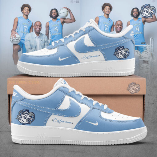 UNC North Carolina Tar Heels custom name air force 1 sneaker