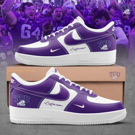 TCU Horned Frogs 2024 Personalized Nike Air Force 1 Sneaker