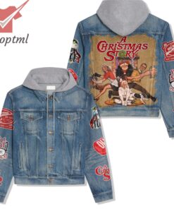 A Christmas Story Hooded Denim Jacket