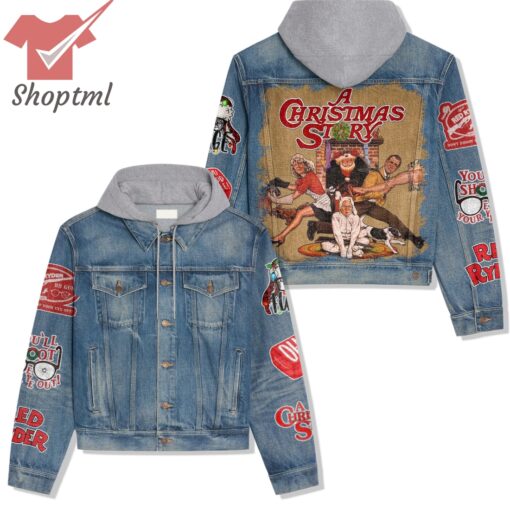 A Christmas Story Hooded Denim Jacket