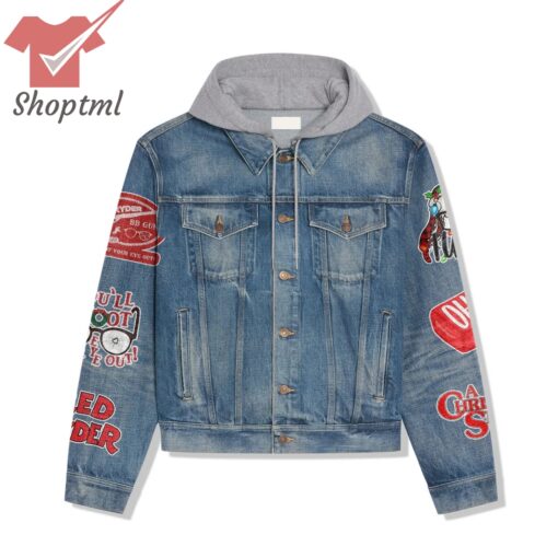 A Christmas Story Hooded Denim Jacket