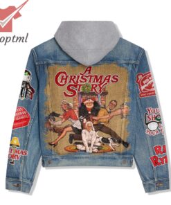 a christmas story hooded denim jacket 3 8GBcX