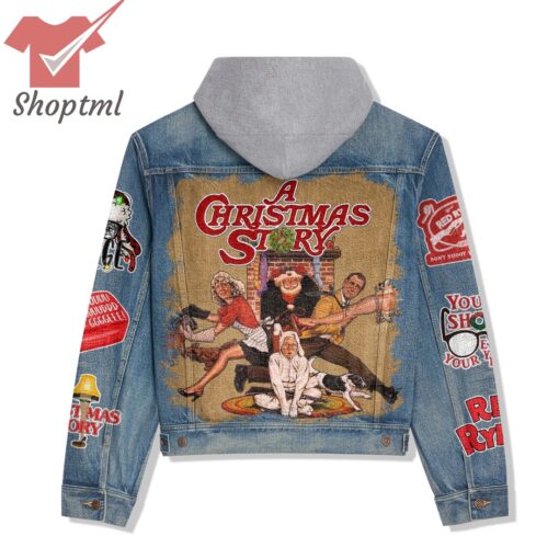 A Christmas Story Hooded Denim Jacket