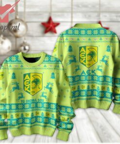 AEK Larnaca Personalized Christmas Ugly Sweater