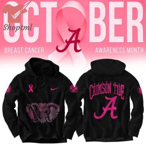 Alabama Crimson Tide Football 2024 Awareness Month Waffle Hoodie