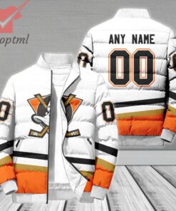 Anaheim Ducks NHL Personalized Bomber Puffer Jacket