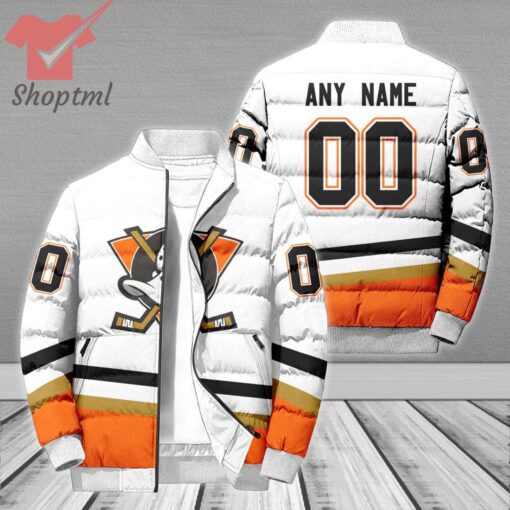 Anaheim Ducks NHL Personalized Bomber Puffer Jacket