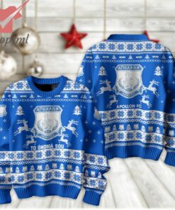 Apollon FC Personalized Christmas Ugly Sweater