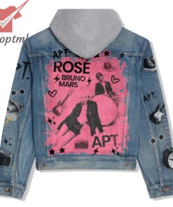 APT. ROSE & Bruno Mars Hooded Denim Jacket