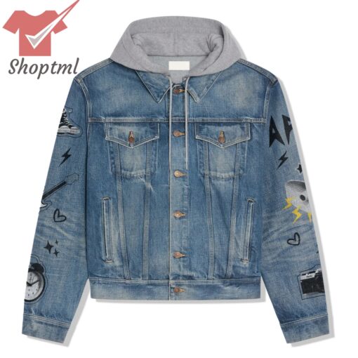 APT. ROSE & Bruno Mars Hooded Denim Jacket