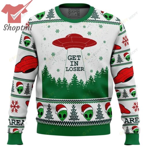 Area 51 Get in Loser Ugly Christmas Sweater