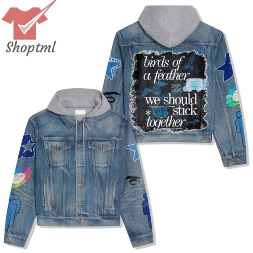 Billie Eilish BIRDS OF A FEATHER Hooded Denim Jacket