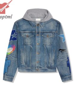 Billie Eilish BIRDS OF A FEATHER Hooded Denim Jacket