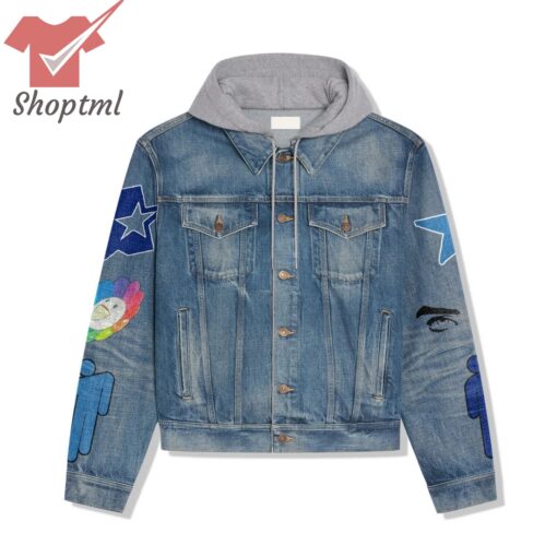 Billie Eilish BIRDS OF A FEATHER Hooded Denim Jacket