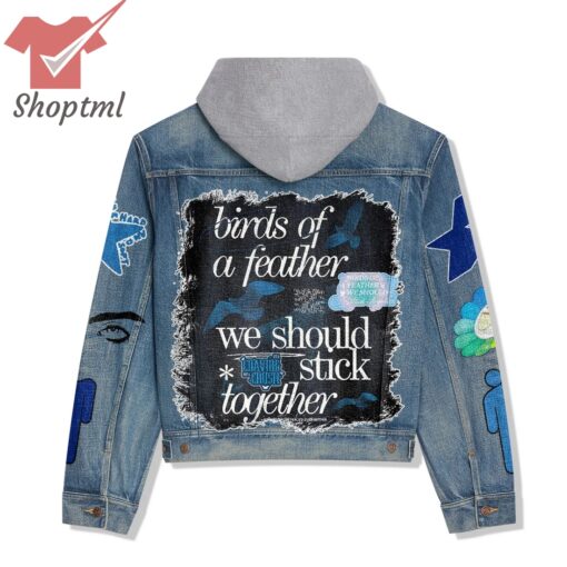 Billie Eilish BIRDS OF A FEATHER Hooded Denim Jacket