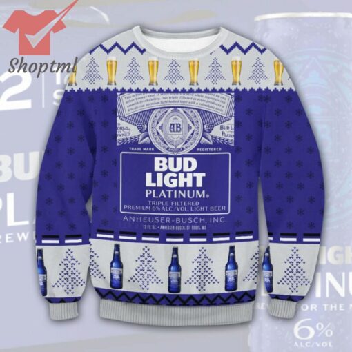 Bud Light Platinum Ugly Christmas Sweater