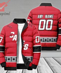 Carolina Hurricanes NHL Personalized Bomber Puffer Jacket